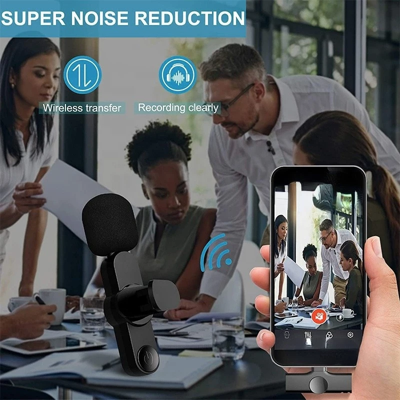 ❤เตรียมจัดส่ง❤ Wireless Microphone สมาร์ทโฟน ไมค์ไร้สายหนีบเสื้อ thumbnail 8