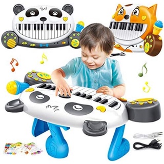 เปียโน​ ออแกน​ อิเล็คโทน​ ​หมีแพนด้า Piano Panda​ Educational Music piano