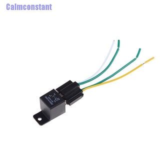 Ca&gt; รีเลย์รถยนต์ Dc 12V Volt 40A 4 Pin 4 สาย และซ็อกเก็ต 40 แอมป์ 2 ชุด