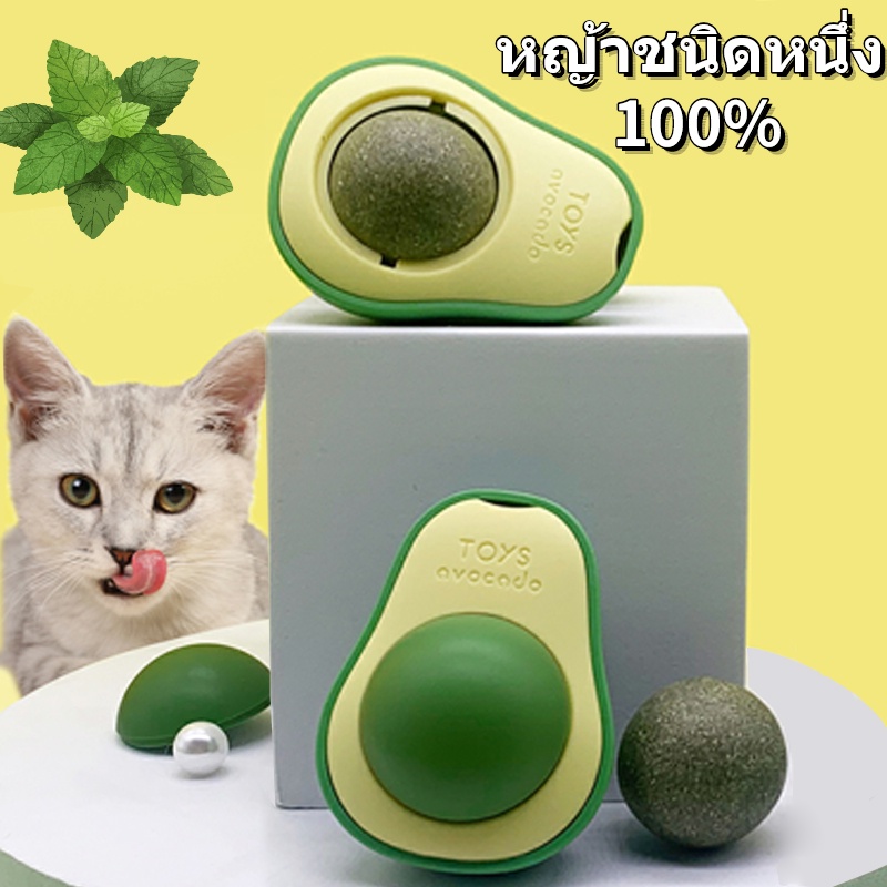 พร้อมส่ง แคทนิปบอล แมวเลีย​ขนมแมว​ ลูกบอลแมว ของเล่นแมว แคทนิป ออร์แกนิค