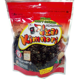 Kim Nori Chili Seasoned Laver 40gm  กิมโนริพริกปรุงรส 40 กรัม