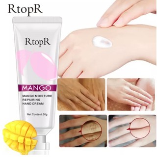 RtopR ครีมทามือ สูตรมะม่วง Hand Cream บำรุงผิวมือ เนียนนุ่มชุ่มชื้น กลิ่นหอมอ่อนๆ Mango Moisture Repairing Hand Cream