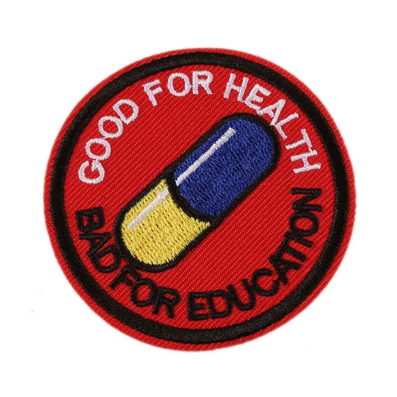แผ่นแพทช์ รูปการ์ตูนอนิเมะ Akira Kaneda Good For Health Bad สไตล์ญี่ปุ่น สําหรับตกแต่งเสื้อผ้า