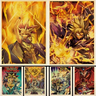 โปสเตอร์ภาพวาดตกแต่งผนังรูปอนิเมะ Yu-Gi-Oh! Duel Monsters Mutou Yuugi