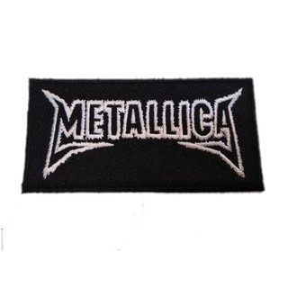 [ตัวรีด เย็บได้] METALLICA ป้ายติดเสื้อ logo Embroidered Sew Iron On Patches Badge