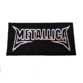 [ตัวรีด เย็บได้] METALLICA ป้ายติดเสื้อ logo Embroidered Sew Iron On Patches Badge