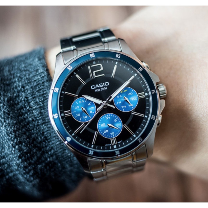 ของแท้ CASIO นาฬิกาคาสิโอ ผู้ชาย รุ่น MTP-1374 / Atime นาฬิกาข้อมือ MTP1374 นาฬิกาข้อมือผู้ชาย ของแท้ ประกัน1ปี