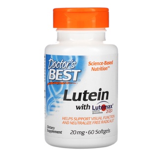 Doctors Best Lutein with Lutemaz 2020, 20 mg 60 Softgels