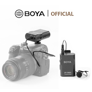 Boya By-Cwm1 ระบบไมโครโฟนไร้สาย 2.4Ghz สําหรับกล้อง Dslr Android แล็ปท็อป แท็บเล็ต