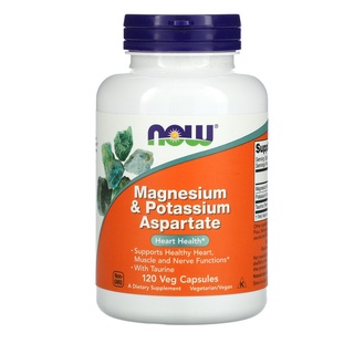 Now Foods, Magnesium &amp; Potassium Aspartate 120 Capsules