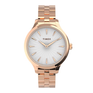 Timex TW2V06300 Peyton นาฬิกาข้อมือผู้หญิง สายสแตนเลส สีโรสโกลด์ หน้าปัด 36 มม.