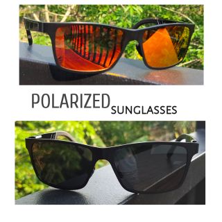 🐣🐣 แว่นกัันแดด (สีแดง,ดำมีของพร้อมส่ง) POLARIZED แว่นกันแดดโพลาไรด์ แว่นกันแดดคุณภาพดี@@ แว่นกันแดด