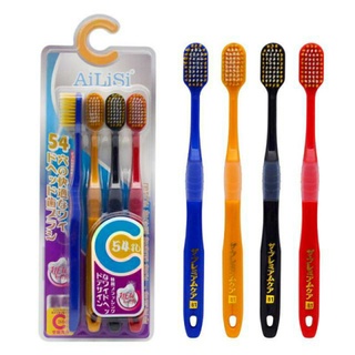 *พร้อมส่ง* แปรงสีฟัน สุดฮิตของญี่ปุ่น ยี่ห้อ Ailisi Toothbrush จำนวน4ชิ้น