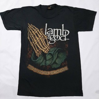 เสื้อวง Lamp of god แลมป์ ออฟ ก๊อด  ผ้า คอตตอน 50% โพลี 50% (ผ้าบาง50/50)