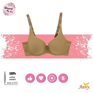 ชุดชั้นใน Anny รุ่น8560 คัพB เสื้อใน 2ตะขอ บรามีโครง เต็มทรง ฟองน้ำเป็นรูปทรงบาง 4 mm ไม่มีโครงอ่อน ยกกระชับทรงอก