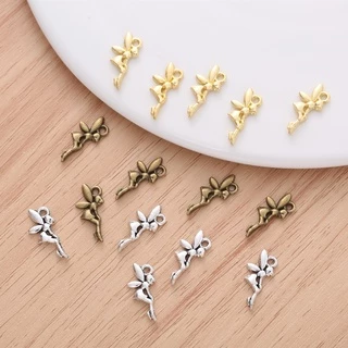 จี้สร้อยคอ สร้อยข้อมือ รูปเอลฟ์ นางฟ้า สไตล์วินเทจ DIY 40 ชิ้น