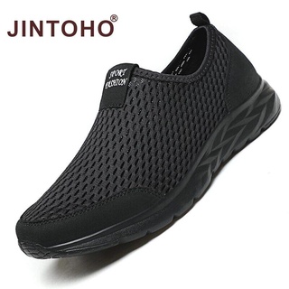 【JINTOHO】รองเท้าโลฟเฟอร์ลําลอง ระบายอากาศ กันลื่น น้ําหนักเบา สําหรับผู้ชาย