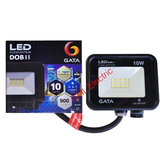 Gata สปอร์ตไลท์ LED 10w. แสงขาว/แสงวอร์ม ฟลัดไลท์ LED FLOODLIGHT DOB II โคมสปอร์ตไลท์ LED โคมส่องป้าย