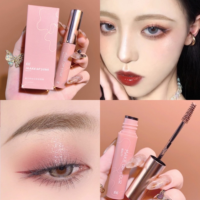 W-06 สินค้ามีพร้อมส่งมาสคาร่าคิ้ว Xixi 3 มิติ เจลปัดขนคิ้วเซทคิ้วตั้ง ต่อเส้นขนคิ้วยาวเรียงเส้นสวย 4เฉดสี กันน้ำติดทนนาน
