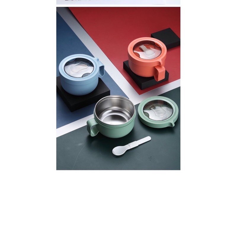 HY48(ไม่มีกล่อง)กล่องอาหาร,ชามสแตนเลส,กล่องอาหารกลางวัน ชามบะหมี่กึ่งสำเร็จรูป,กล่องอาหารกลางวันสแตนเลสที่ใส่อาหาร - รูปที่ 6