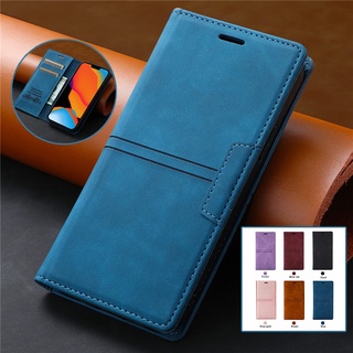 เคสโทรศัพท์หนัง แบบฝาพับแม่เหล็ก พร้อมช่องใส่บัตร สําหรับ Xiaomi POCO X4 GT C55 M4 M5 Redmi Note 11 Pro 11T 11S 4G 5G