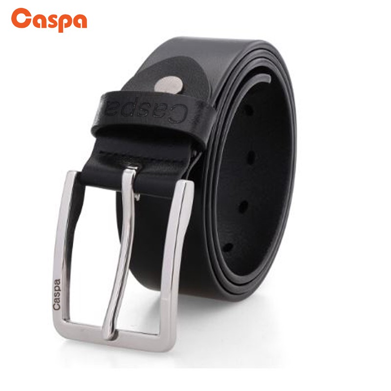 Caspa เข็มขัดผู้ชาย เข็มขัดหนัง มี3สี ดำ น้ำตาล น้ำตาลอ่อน เข็มขัดยาว44นิ้ว