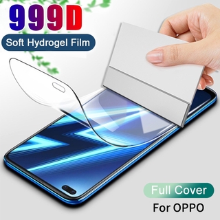 ฟิล์มกันรอยหน้าจอไฮโดรเจลสําหรับ OPPO F7 F9 F11 Pro A5S A12 A12E A52 A83 A91 A92 A53 A93 A15 A15S A5 A9 2020 Reno 3 4 5