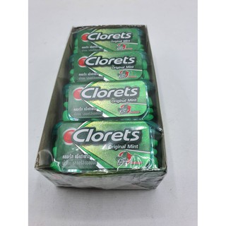 คลอเร็ท แอ็คติเฟรช เม็ดอม ลูกอม มินต์ cloret mint 12 กล่อง * 14 กรัม