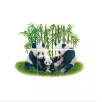 COTTO คอตโต้ กระเบื้องเซรามิคติดผนัง ชุดแพนด้าน้อย (Little Panda) WT 8X10 PM