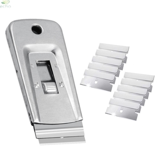 Razor Scraper Set Extra Stainless steel Replaces Blades Changing blades Silver Edge Razor Blade Window Durable