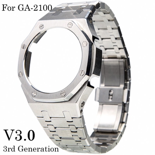 สายนาฬิกาข้อมือ และเคส สําหรับ GA-2100 3rd generation AP farm Oak 3rd generation tape strap metal case watch accessories