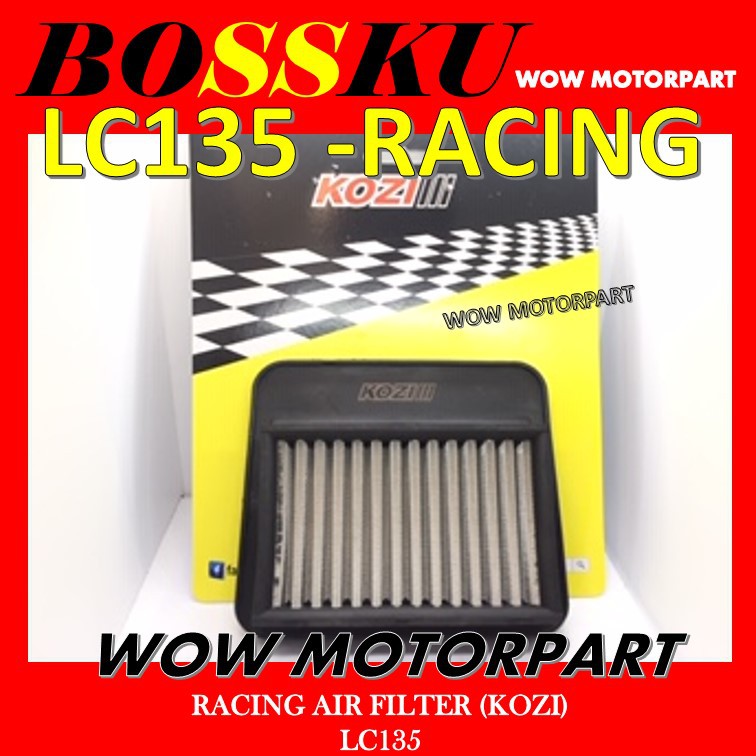 LC135 AIR FILTER RACING KOZI YAMAHA LC135 AIR CLEANER RACING KOZI LC 135 RACING AIR FILTER YAMAHA LC