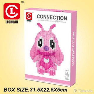 ตัวต่อสะสมแบบเฟือง การ์ตูนชื่อดังสีชมพู Lechuan 66002 จำนวนตัวต่อ 3538 ชิ้น