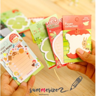 memo notes  sticky note pad กาวในตัว โพสอิท| กระดาษโน้ต ลายการ์ตูน ลายน่ารัก🍀