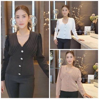 Crystal &amp; Diamond Blouse เสื้อแขนยาว ผ้าเกรดพรีเมี่ยม