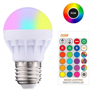 LED 20 เปลี่ยนสี RGB Magic หลอดไฟ LED 3W 85-265V RGB หลอดไฟ LED Spotlight + IR รีโมทคอนโทรลหลอดไฟ LED สำหรับ Smart Home