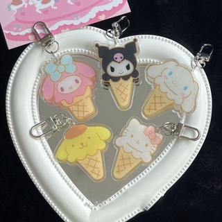 SANRIO พวงกุญแจ อะคริลิค ลายการ์ตูน Kitty MyMelody Cinnamoroll Kuromi PomPomPurin