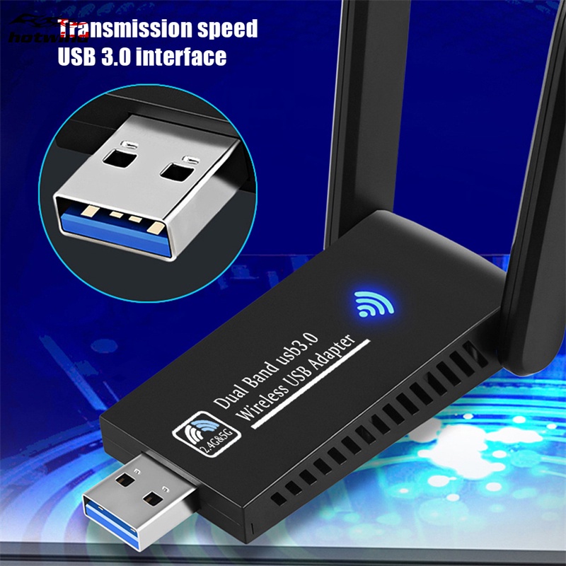 HW 1300Mbps 5GHZ 2.4Ghz Dual Band USB Wireless Wifi Adapter Wifi