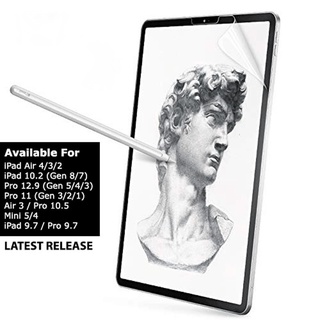 ฟิล์มกันรอยหน้าจอ ผิวด้าน PET 10.2 นิ้ว สําหรับ IPadPro 11 2021 2020 9.7 Air 2 Air 1 Air 5 4 10.9 นิ้ว IPad 7th 8th 9th Gen