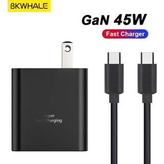 Bkwhale PD 25W / 45W ของแท้ สายชาร์จเร็วมาก Samsung 3A Type C เป็น Type C สายชาร์จ สําหรับ Samsung S20 S21 S22 Note20 Ultra 5G สายชาร์จ