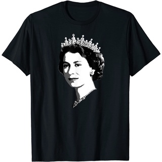 เสื้อยืด พิมพ์ลาย Queen Elizabeth II สไตล์อังกฤษ