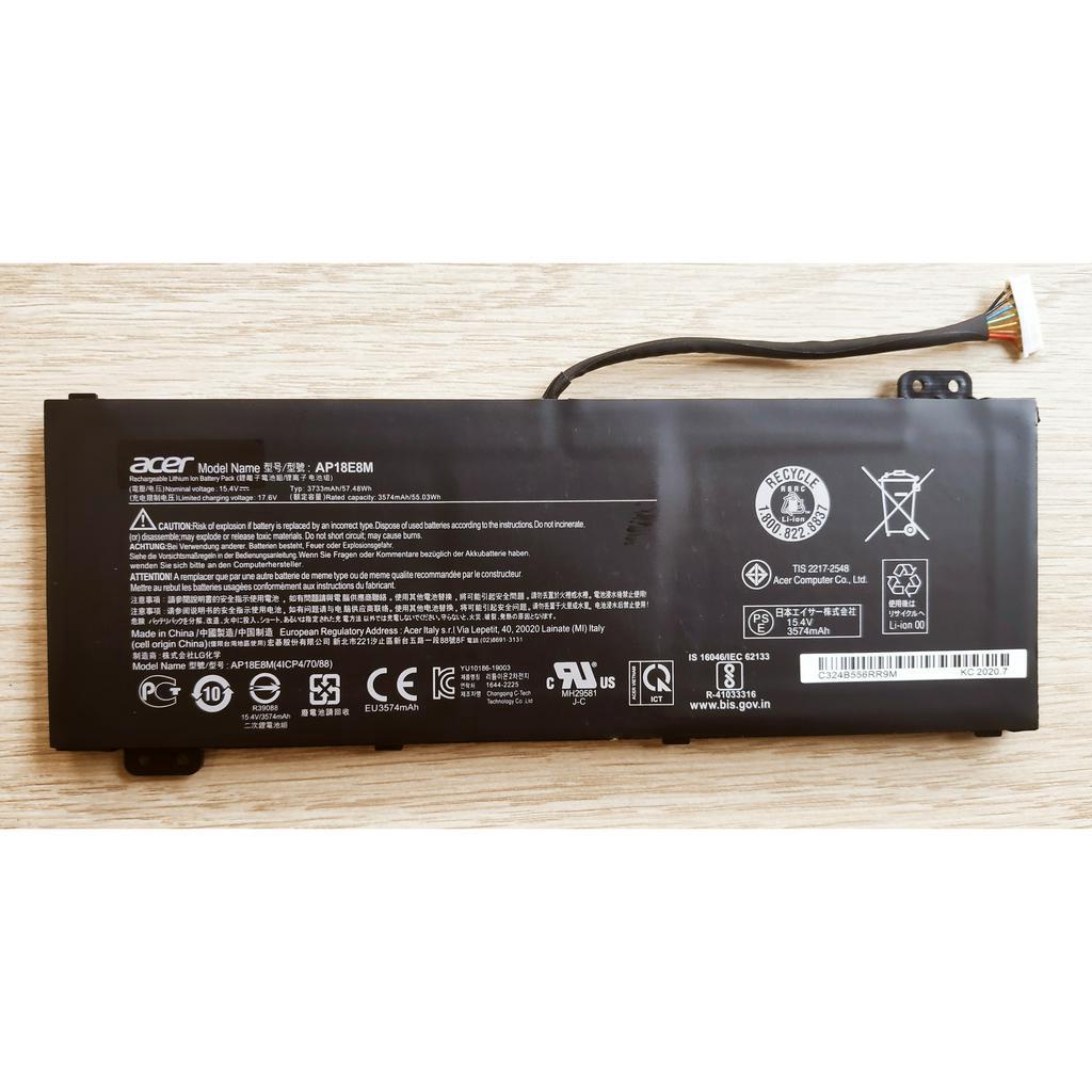 ✨ แบตเตอรี่แท้ แบตเตอรี่โน๊ตบุ๊ค Acer Model AP18E8M AP18E7M For Acer Aspire 7 A715-74G Nitro 5 AN515-54 AN517-51