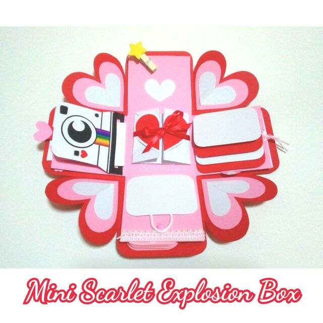 กล่องของขวัญ มินิสการ์เล็ต กล่องระเบิด กล่องเซอร์ไพรซ์ Mini scarlet Explosion Box