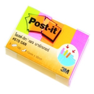 🔥ยอดนิยม!! Post-it #670-5AN PAGE MARKER 🚚💨พร้อมส่ง!!