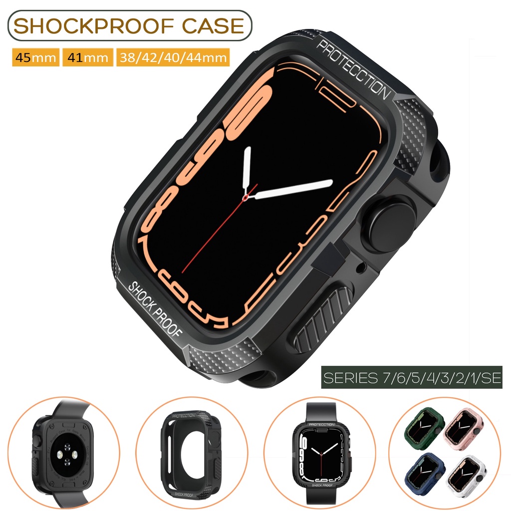 เคสสําหรับ Watch Series 7 / Se / 6/5/4 41 มม. 40 มม. 40 มม. 44 มม. เคส Tpu นิ่ม กันกระแทก กันชน สําหรับ watch