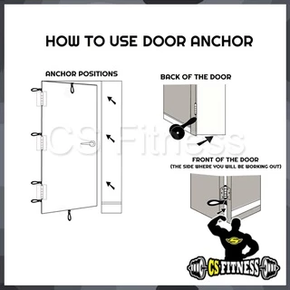 สายคล้องประตูกับยางยืดออกกำลังกาย Door Anchor