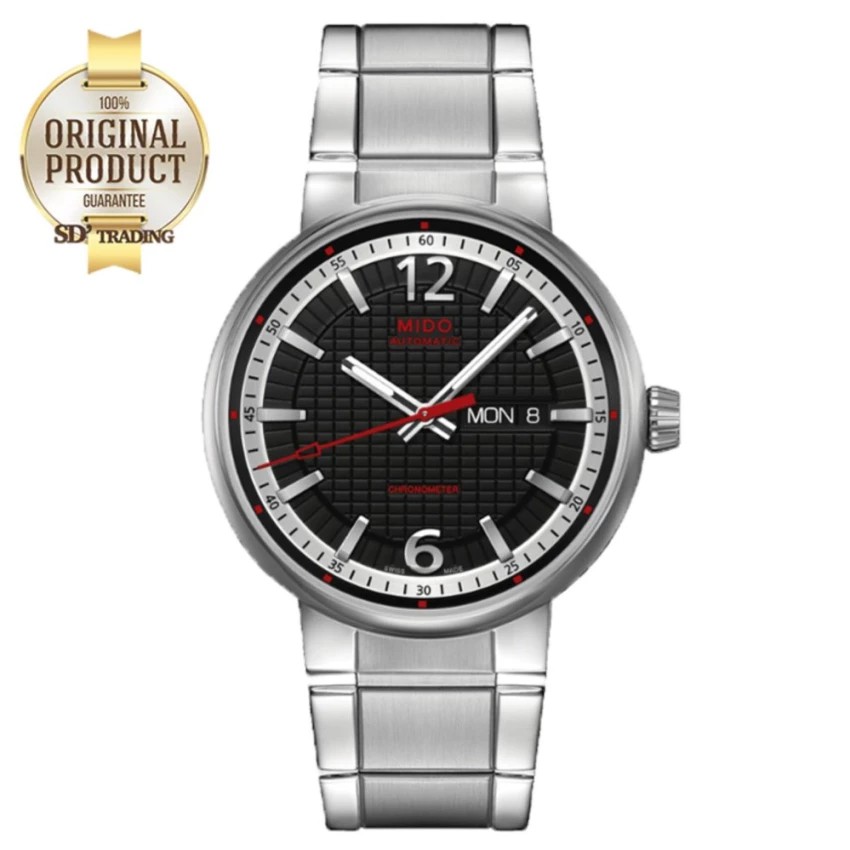 MIDO Great Wall Automatic Chronometer Men's Watch รุ่น M017.631.11.057.00 - Black/Red