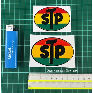 Stp (เล็ก/ใหญ่) สติกเกอร์ตัด ทับซ้อนกัน สะท้อนแสง stp ย้อนยุค
