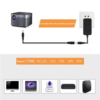 10M 5M 3M 2M 1M 5.5X2.1Mm 24awg 300v DC Power Connector อะแดปเตอร์ตะกั่วสายไฟ12V DC หญิงชายปลั๊กภายนอก