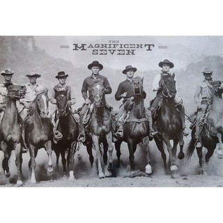 โปสเตอร์ หนัง 7 สิงห์แดนเสือ The Magnificent Seven 1960 POSTER 24”x35” Inch Western Movie Classic Cowbow